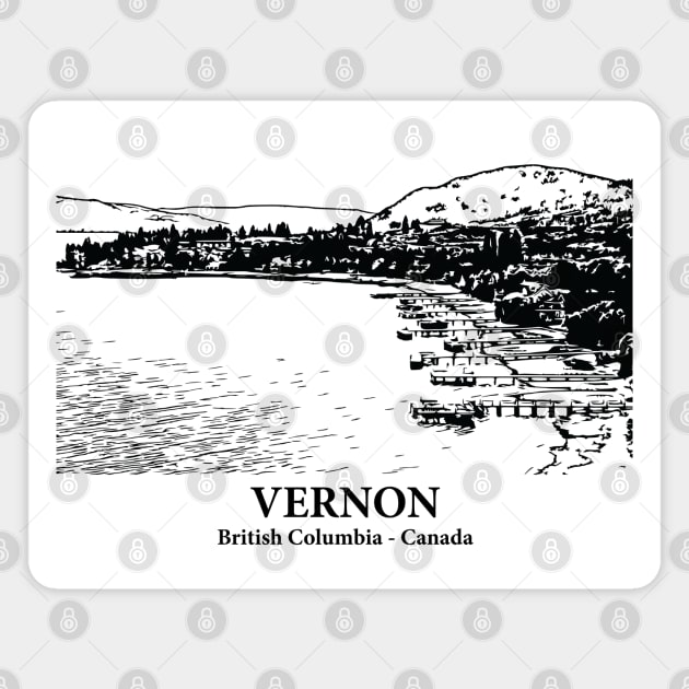 Vernon - British Columbia Magnet by Lakeric
